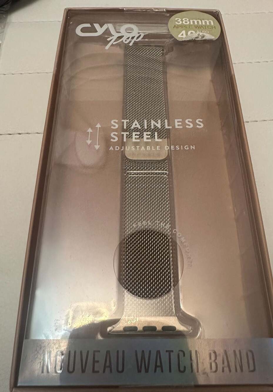 Cylopop Nouveau Stainless Steel Mesh Apple Watch Band 38mm/40mm